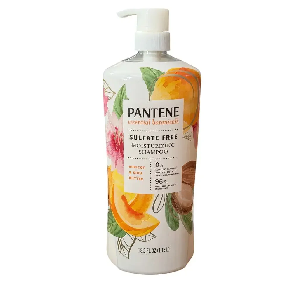 Pantene Essential Botanicals Shampoo , Apricot & Shea Butter (38.2 Fl Oz)